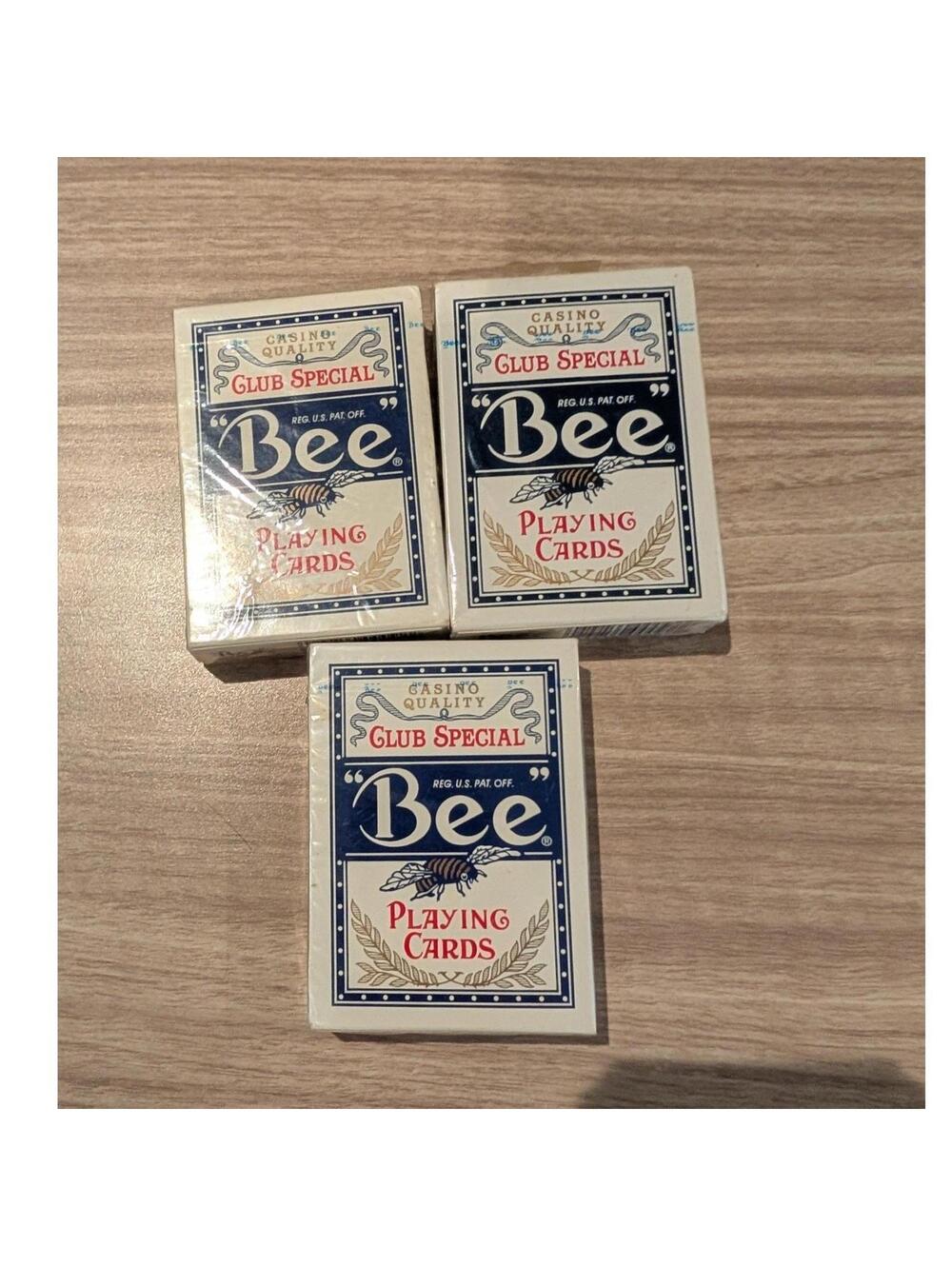 Bee Club Special Playing Cards Lot of 3 Sealed Casino Quality Decks